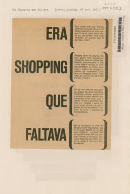 Era Shopping que faltava