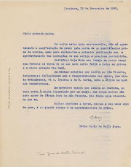 [Carta pessoal]