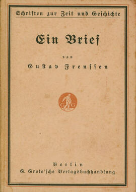 Ein Brief von Gustav Frenssen