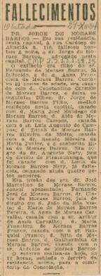 [Nota de falecimento]