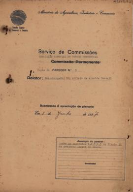 [Parecer n. 3 da Comissão Especial do Código Comercial]