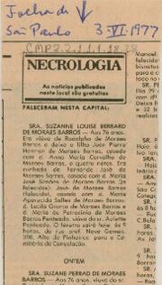 [Nota de falecimento]
