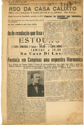 Fundada em Campinas uma orquestra Filarmonica