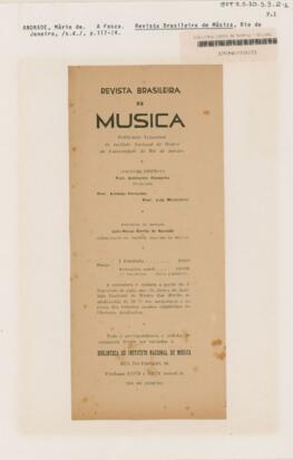 Revista brasileira de musica