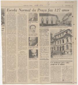 Escola Normal da Praça faz 127 anos