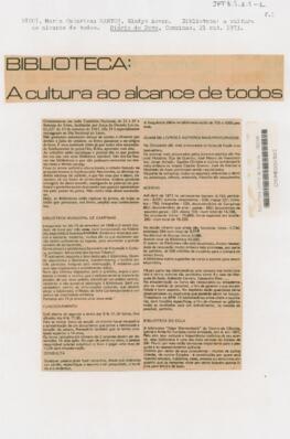 Biblioteca: A cultura ao alcance de todos