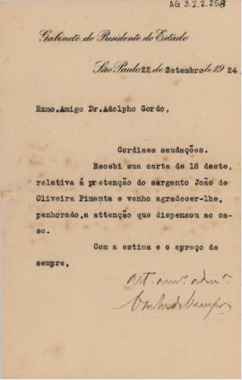 [Carta de agradecimento]