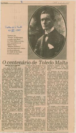 O centenário de Toledo Malta