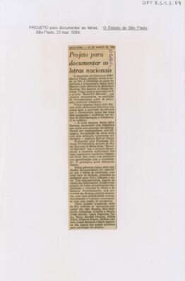 Projeto para documentar as letras nacionais