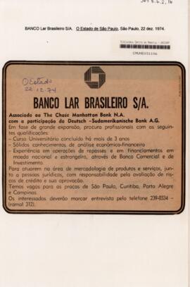 Banco Lar Brasileiro S/A
