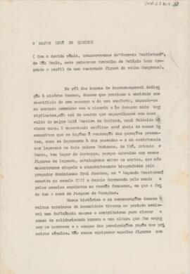O major Lulú de Queiroz
