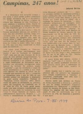 Campinas, 247 anos!