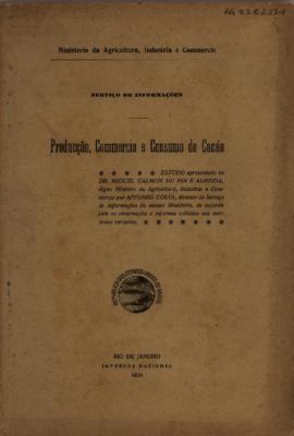 Producção, Commercio e Consumo de Cacáo