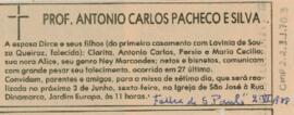 [Nota de falecimento]