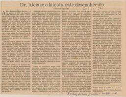 Dr. Alceu e o lacitado, este desconhecido