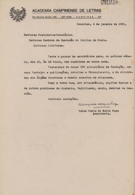 Circular de Convocação