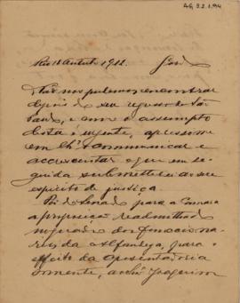 [Carta de pedido de apoio]
