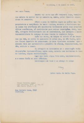 [Carta pessoal]