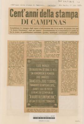 Cent’anni della stampa di Campinas