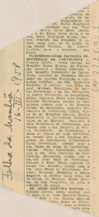 [Nota de falecimento]