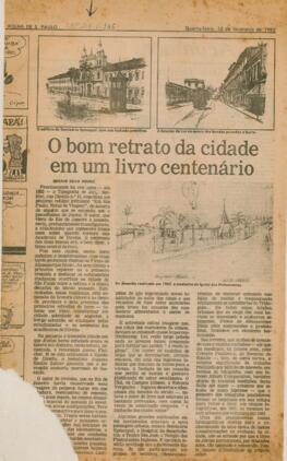 O bom retrato da cidade em um livro centenário