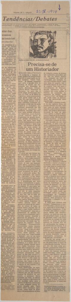 Precisa-se de um Historiador