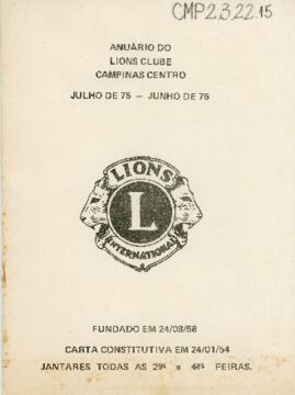 Anuário do Lions Clube Campinas Centro