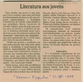 Literatura aos jovens