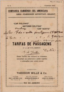 Tarifas de passagens