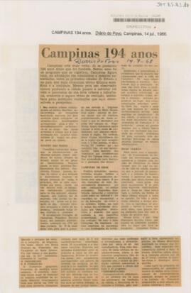 Campinas 194 anos