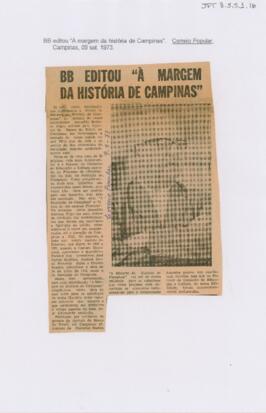 BB editou “À margem da história de Campinas”